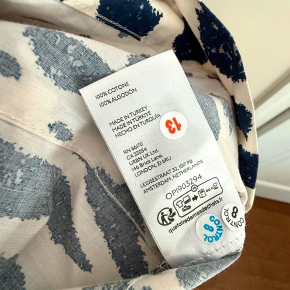 Anthropologie Somerset Long Sleeve Poplin Maxi Dress size 2X Cotton Boho Maxi - Picture 16 of 16